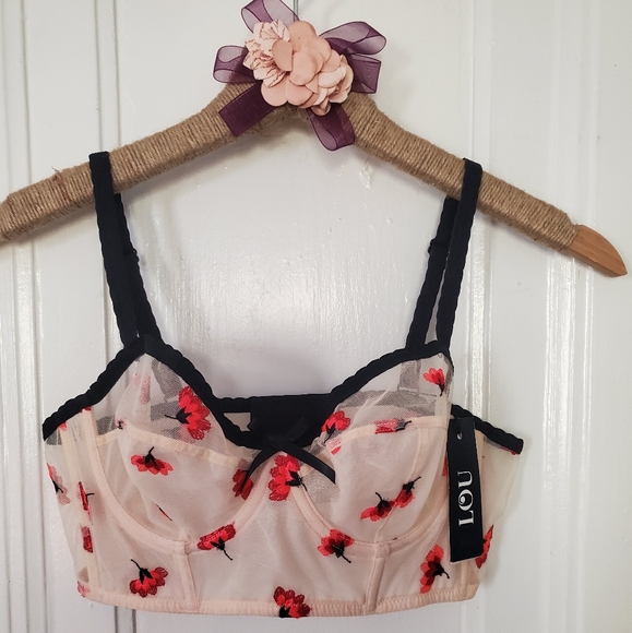 Lou-Paris Rouge Bra - Picture 2 of 5